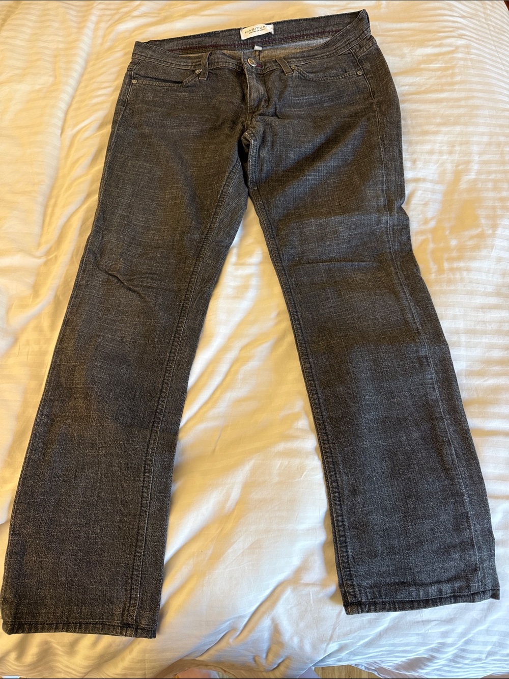 Habitual Women's Straight-Leg Jeans in Dark Gray